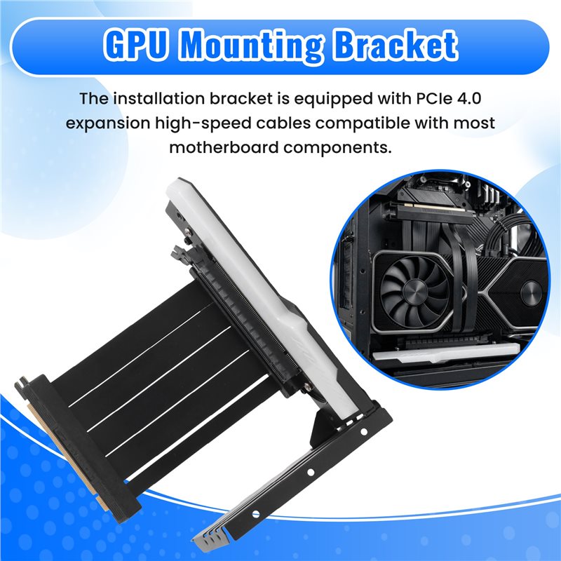 Effiziente vertikale GPU-Monta – Pcie 4.0 X16 Riser Cable 90 Degree Bewertung und Preis
