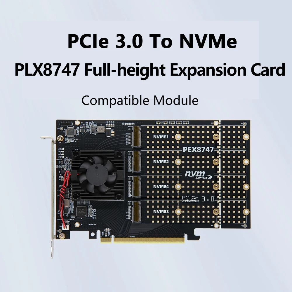 PCIe 3.0 X8 4‑Bay M.2 NVMe Erw – Quad M.2 Nvme Pcie Bifurcation Card Bewertung und Preis